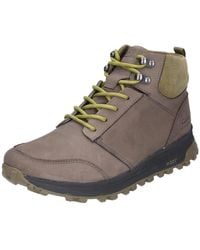 Clarks - Atl Trek Up Waterproof Nubuck Boots In Stone Standard Fit Size 12 Beige - Lyst