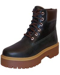 Timberland - , Stone Street 6 In Lace Waterproof, Wedge Ankle Boots, Dark Green, 6 Uk - Lyst