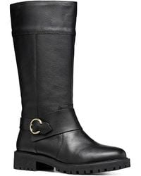 Geox - WOMAN D HOARA BIKER/AMPHIBIANS BOOTS BLACK 38_EU - Lyst