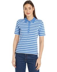 Tommy Hilfiger - 1985 Reg Pique Stripe Polo Ss S/s Polo's - Lyst