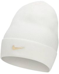 Nike - Peak Standard Cuff Metal Swoosh Beanie - Lyst
