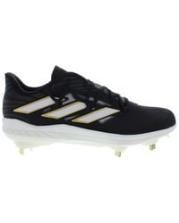 adidas - Mens Adizero Afterburner 9 Baseball Baseball Sneakers Shoes - White, Core Black/clown White/gold Metallic, 13.5 Uk - Lyst