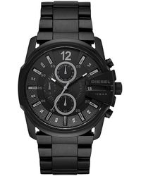 DIESEL - Mega Chief Chronograph Leather Watch - Dz4559 - Lyst