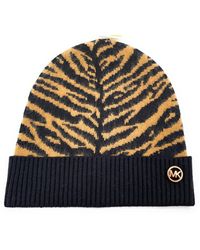 Michael Kors - Mütze I mütze I Beanie I Wintermütze I Strickmütze I One Size I Weiche Acrylwolle I Logo I Braun 7476 - Lyst