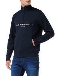 Tommy Hilfiger - Logo Mockneck Sweatshirt - Lyst