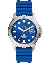 Fossil - Reloj FS5998 Blue silicona Hombre - Lyst