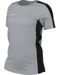 Nike - DR1338-012 W NK DF ACD23 TOP SS T-Shirt Wolf Grey/Black/White Größe M - Lyst