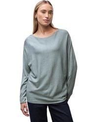 Street One - Basic Dolman Pullover nile Blue Mel. 40 - Lyst