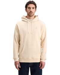 Scotch & Soda - Scotch&SODA Hoodie - Core, Logo Sweatshirt, Kapuze, einfarbig, Baumwolle Creme L - Lyst