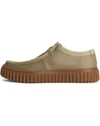 Clarks - Torhill Lo Textile Shoes In Standard Fit Size 8.5 Beige - Lyst