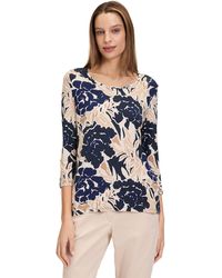 Betty Barclay - Basic Shirt mit Print Dark Blue/Nature,36 - Lyst