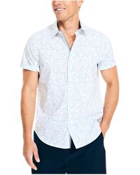 Nautica - Navtech Trim Fit Printed Short-sleeve Shirt - Lyst