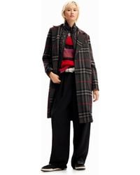Desigual - Woven Overcoat - Lyst