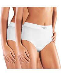 Sloggi - Taillenslip Double Comfort Maxi 2er-Pack weiß Größe 40 - Lyst