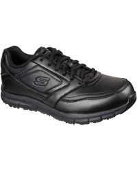 Skechers - For Work Nampa-Groton Food Service Shoe,Black Polyurethane,10.5 M US - Lyst
