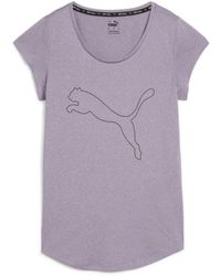 PUMA - Performance Heather Cat Tee W T-shirts - Lyst