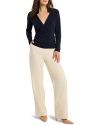 NIC+ZOE - Nic+zoe Collared Wrap Top - Lyst