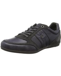 Geox Herren U Houston A Low-Top - Schwarz