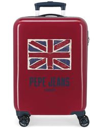 Heren Tassen voor voor Reistassen en koffers voor Pepe Jeans Andy Hardshell Koffer in het Rood voor heren 