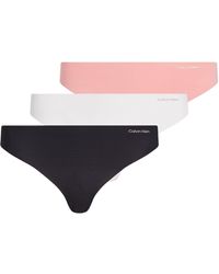 Calvin Klein - 3er Pack Strings Thong Unterwäsche - Lyst