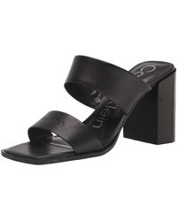 Calvin Klein - Tara Square Toe Dress Sandals - Lyst