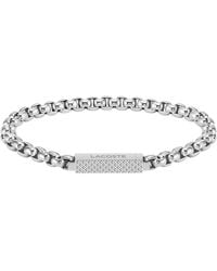 Lacoste - 2040121 Jewelry L'essentiel Stainless Steel Chain Necklace Color: Silver - Lyst