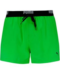 PUMA - Swim Logo Short Length Swim Shorts 1p - Lyst