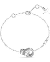 Guess - Women's Bracelet 4g Forever Collection. Jewel Made Of 90% Stainless Steel - 10% Crystal, With Rhodium Finish. Reference - Lyst