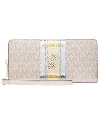 Michael Kors - Jet Set Travel Large Signature Continental Wallet - Lyst
