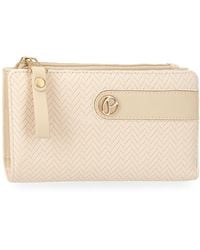 Pepe Jeans - Sprig Wallet With Card Holder Beige 17x10x2cm Faux Leather By Joumma Bags - Lyst