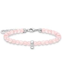 Thomas Sabo - Bracelet With Pink Pearls 925 Sterling Silver A2097-034-9 - Lyst