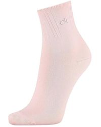 Calvin Klein Socks s Anklet 1p Crystal Logo Allison Socks - Pink