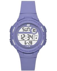 Skechers - Vrouwen Crenshaw Siliconen Digitaal Horloge - Lyst