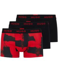 HUGO - Design Boxer 3 Units - Lyst