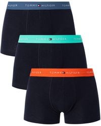 Tommy Hilfiger - 3 Pack Signature Cotton Essentials Trunks - Lyst