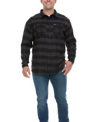 Wrangler - Big And Tall Flannel Shirt For – S Button Down Plaid - Lyst