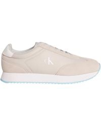 Calvin Klein - Runner Sneaker Hombre Retro Lace Up de Piel - Lyst