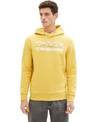 Tom Tailor - Hoodie Sweatshirt mit Logo-Print - Lyst