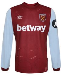 Umbro - 2023-2024 West Ham Long Sleeve Home Football Soccer T-shirt Claret - Lyst