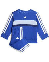 adidas - Bebé Seasonal Essentials Tiberio 3 Stripes Fleece Crew Set - Lyst