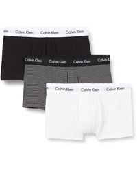 Calvin Klein - Boxer Uomo Confezione da 3 Low Rise Trunks Cotone Elasticizzato - Lyst