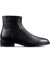 Clarks - Pure Rosa S Ankle Boots Black 6.5 Uk - Lyst