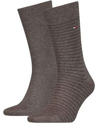 Tommy Hilfiger - Karosocken - Oak - 43/46 - Lyst