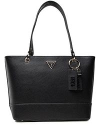 Guess - Borsa donna Noelle elite tote a spalla nero B22GU144 ZG787923 Grande - Lyst