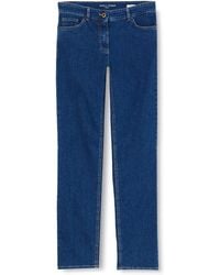 Gerry Weber - 5-Pocket Hose Straight Fit figurumspielend Blue Denim mit use 38 - Lyst
