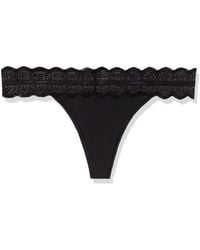 Calvin Klein - Micro With Lace Band Thong Panty - Lyst