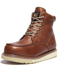 Timberland 53009 Wedge Sole 6" Soft-toe Boot,rust,12 M - Brown