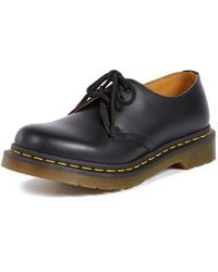 Dr. Martens - , 1461 3-eye Leather Oxford Shoe, Black Smooth, 9 M Us - Lyst