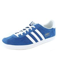 adidas Originals Gazelle Indoor Trainers in Blue for Men Lyst adidas Originals Gazelle Indoor Trainers in Blue for Men Lyst