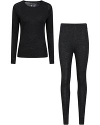 Mountain Warehouse - Merino Womens Top & Pants Set - Cosy, Moisture Wicking & Quick Drying Ladies Baselayer Set - Best For Autumn, - Lyst